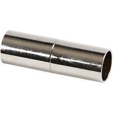 Inchizatoare magnetica in forma de tub, argintata