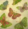 Servetel decorativ 'Jeweled butterflies', 25cm