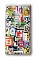 Batista decorativa 'Colourful letters', 10cm