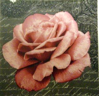 Servetel decorativ 'Rose of love', 33cm