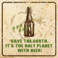 Servetel decorativ 'Planet-beer', 25cm