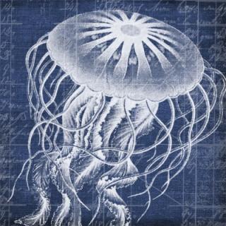 Servetel decorativ 'Nautica jellyfish', 33cm