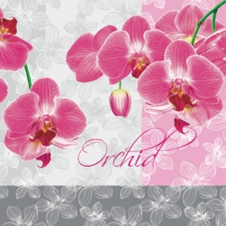 Servetel decorativ 'Rose orchid', 33cm