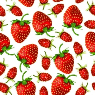Servetel decorativ 'Strawberries', 25cm