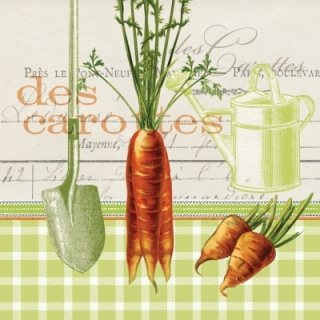 Servetel decorativ 'Les carottes', 25cm