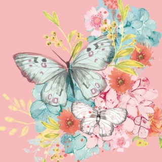Servetel decorativ 'Louise butterfly', 33cm