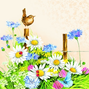 Servetel decorativ 'Spring feeling', 25cm