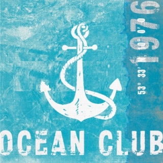 Servetel decorativ 'Ocean club', 33cm
