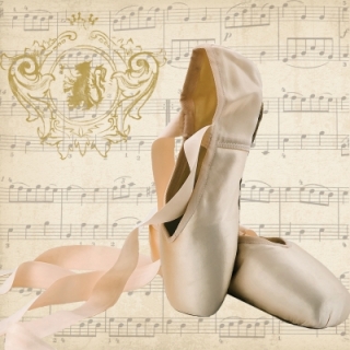 Servetel decorativ 'Concerto ballet', 33cm