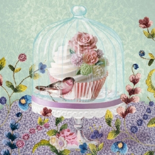 Servetel decorativ 'Precious cupcake', 33cm