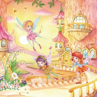 Servetel decorativ 'Little fairies', 33cm