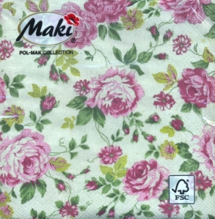 Servetel decorativ 'Rose fabric', 33cm