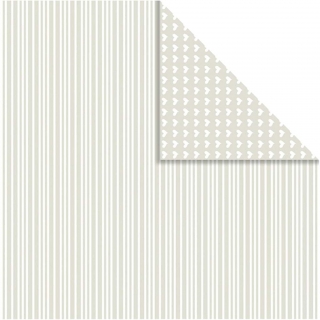 Hartie patrata decorativa gri/alb, 30,5cm