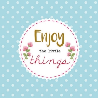 Servetel decorativ 'Enjoy the little things', 33cm