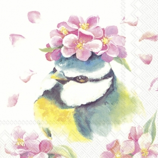 Servetel decorativ 'Beautiful bird', 33cm