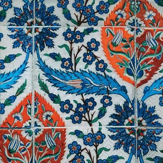 Servetel decorativ 'Turkish tiles', 33cm