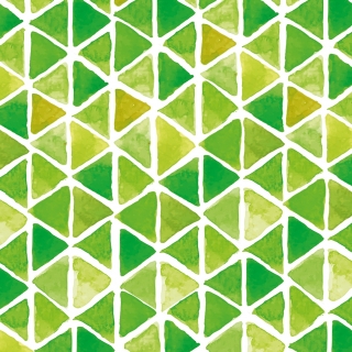 Servetel decorativ 'Triangles green', 33cm