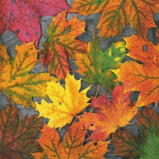 Servetel decorativ 'Maple leaves', 33cm