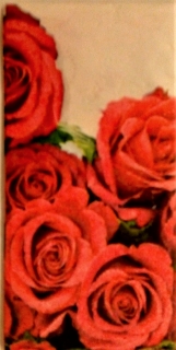 Batista decorativa 'Red roses', 10cm