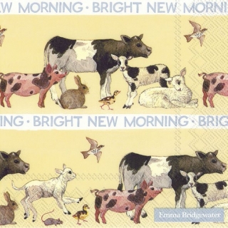 Servetel decorativ 'Bright new morning', 33cm