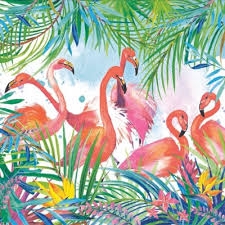 Servetel decorativ 'Flamingo', 33cm
