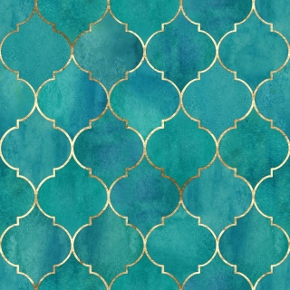 Servetel decorativ 'Morocco tile', 33cm