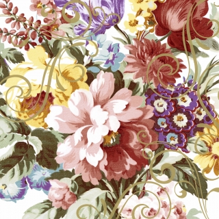 Servetel decorativ 'Ornate flowers', 24cm