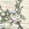 Servetel decorativ "Painted apple blossom", 33cm