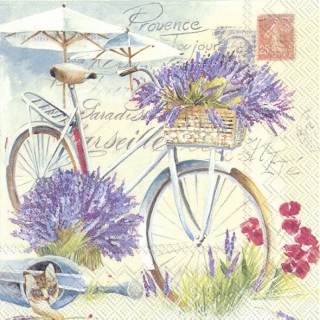 Servetel decorativ 'Provence toujour', 25cm