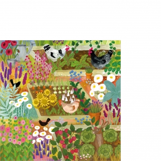 Servetel decorativ 'My garden', 25cm