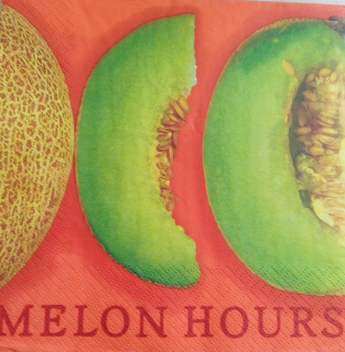 Servetel decorativ 'Melon hours', 33cm