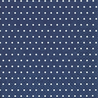 Servetel decorativ 'Minidots dark blue', 25cm