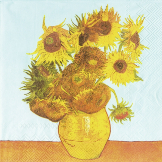 Servetel decorativ 'Van Gogh-Sunflowers', 33cm