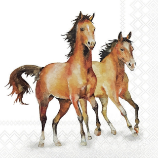 Servetel decorativ 'Wild horses 2', 33cm