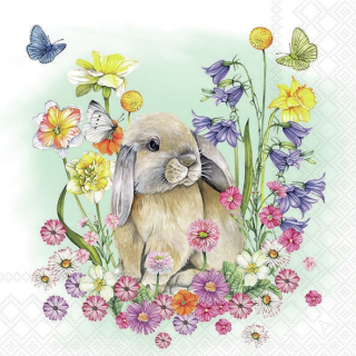 Servetel decorativ 'Little rabbit', 33cm