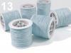 Snur din bumbac cerat, 1mm, bleu