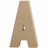 Litera 'A' 3D, din papier-mache, 20cm