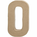Litera 'O' 3D, din papier-mache, 20cm