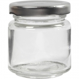 Borcan rotund din sticla, 100ml