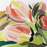 Servetel decorativ 'Tulip fantasy', 33cm