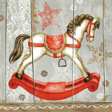 Servetel decorativ 'Rocking horse', 33cm