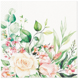 Servetel decorativ 'Floral moments', 33cm