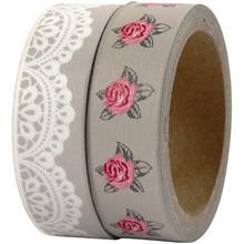 Set de 2 role de benzi adezive decorative, model 'Retro'