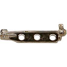 Suport pentru brosa cu 3 orificii, argintat, 40mm