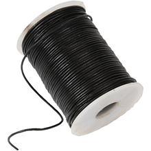 Snur din piele, 1mm, cul.neagra