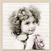 Servetel decorativ 'French girl', 33cm