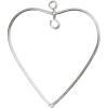 Ornament din sarma in forma de inima, 6cm