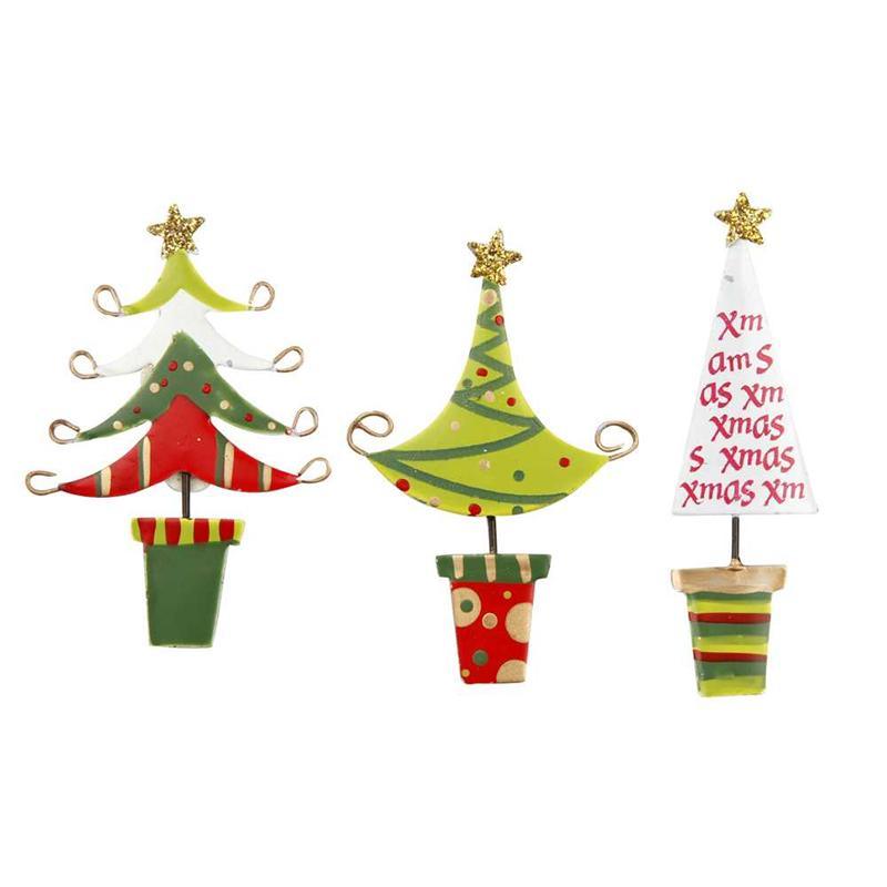 Set de 3 braduti din metal, 5cm