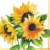 Servetel decorativ 'Girasoli', 25cm