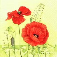 Servetel decorativ 'Coquelicots', 33cm